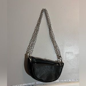 Black chain purse